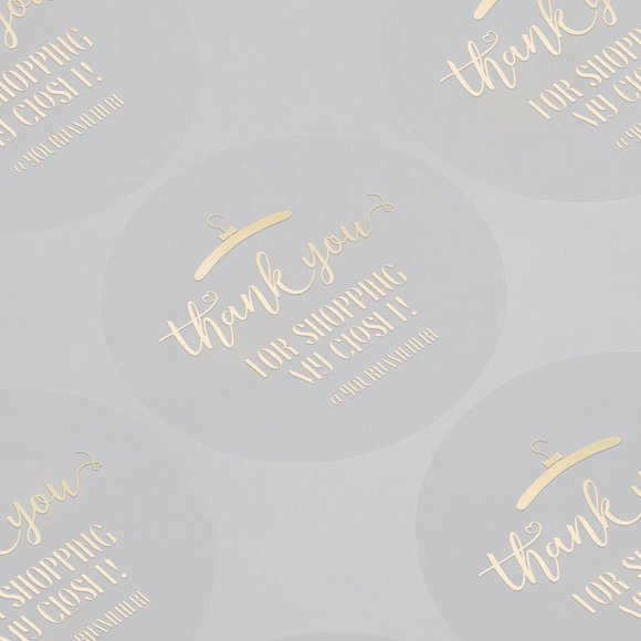 Thank You For Shopping My Closet! Stickers & Labels with your custom text - Picture 6 of 17